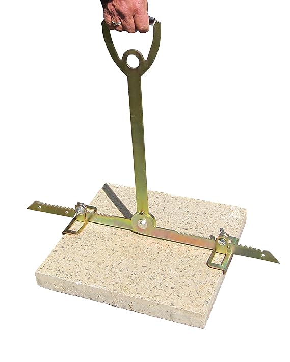 ViD Plattenheber - Rückenfreundlich durch extra langen Griff - 30 bis 62cm - Tragkraft bis zu 70 kg - Made in Germany