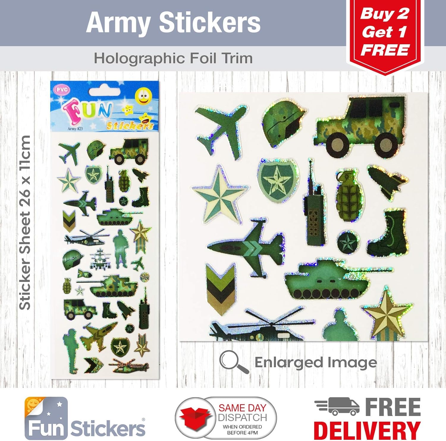 Fun Stickers Army 823 Amazon.co.uk Toys & Games