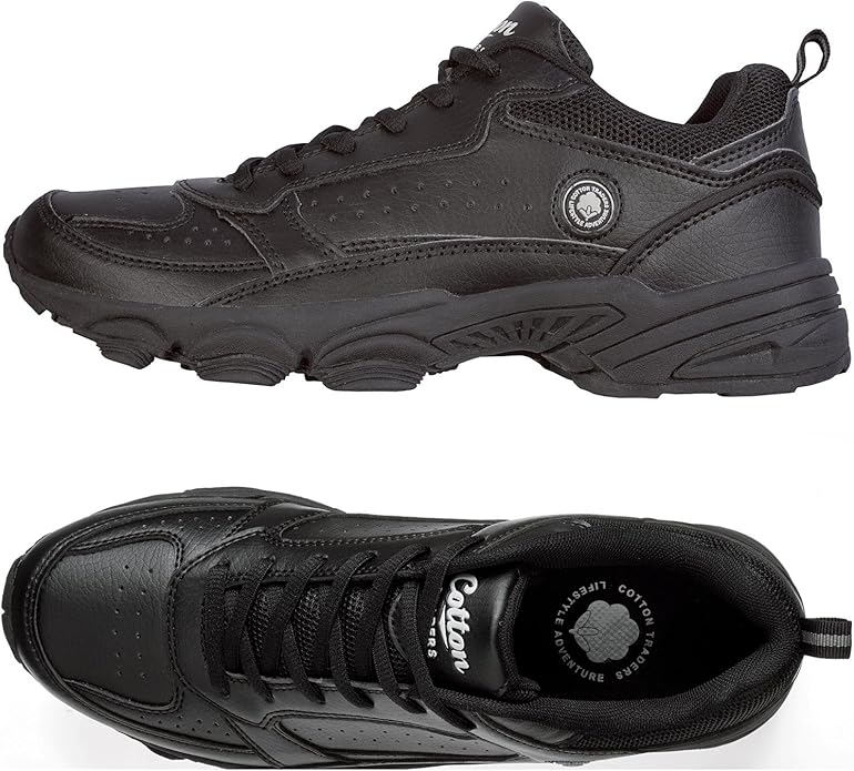 Cotton Traders Unisex Cushioned Ankle Collar Lace Up Trainers Amazon
