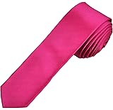 Plain Lipstick Pink Skinny Tie