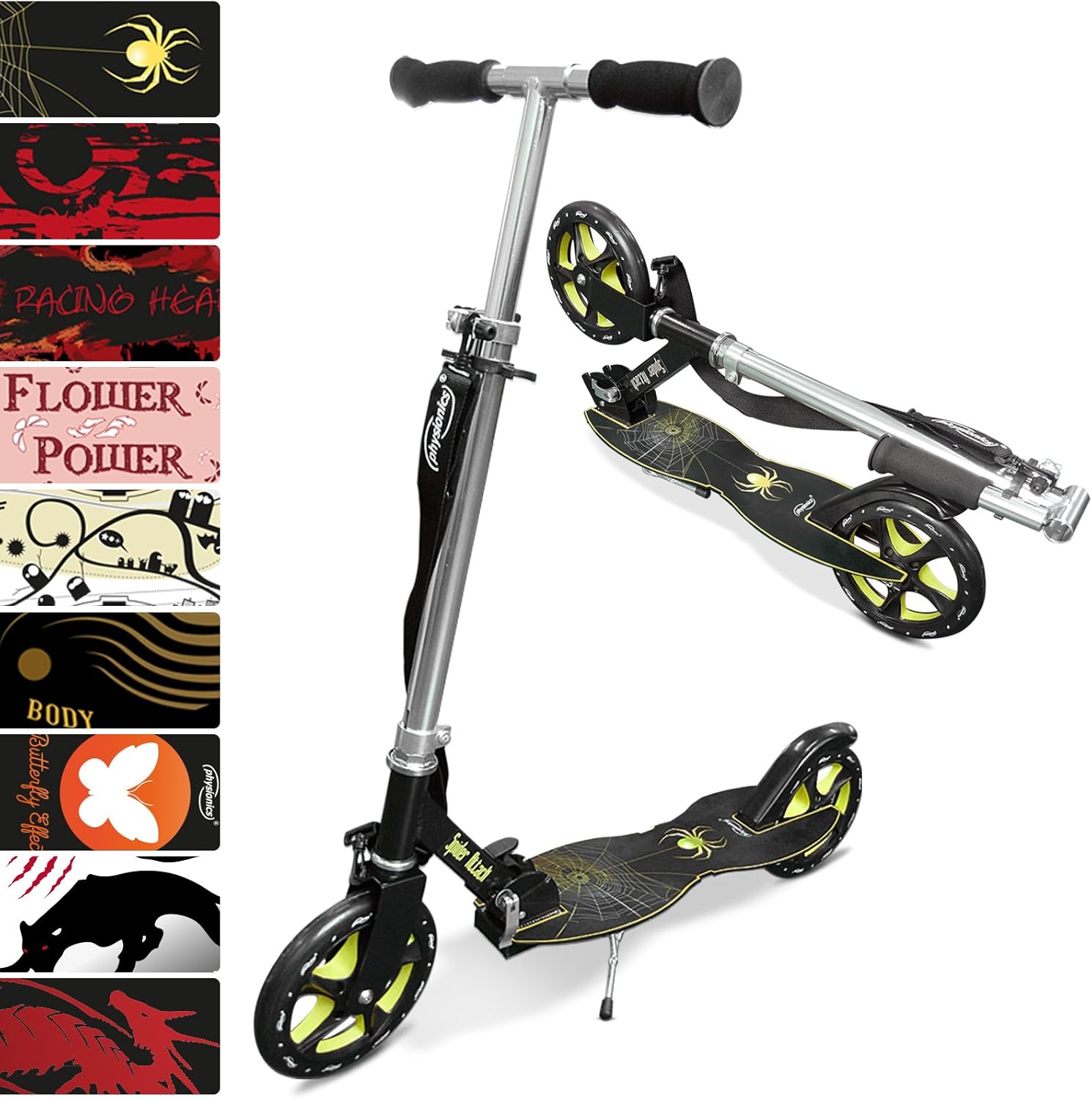 Monopattino Per Bambini E Adulti Sonnewelt - Regolabile In Altezza (90-100 Cm), Ruote 190 Mm, Portata 100 Kg