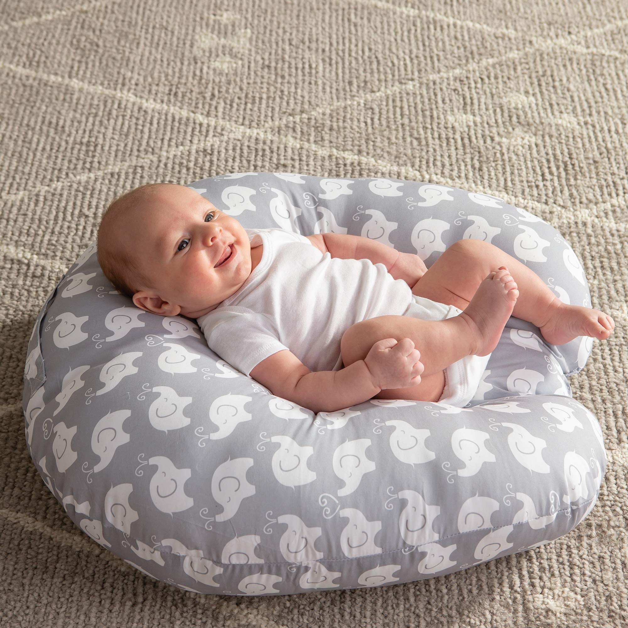 Boppy Original Newborn Lounger, Elephant Love Gray Buy Online in South