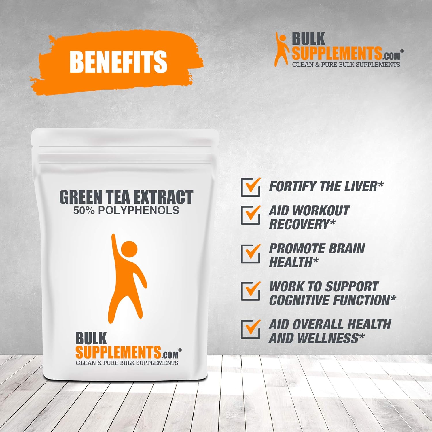 BulkSupplements Green Tea 50% Polyphenols Powder (250 Grams): Health & Personal Care
