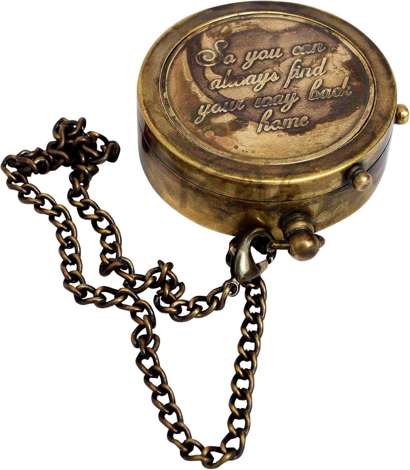 MAH “So You Can Always Find Your Way Back Home”, Camping Compass Engraved with Gift Compass for Christmas. C-3274 : Sports & Outdoors