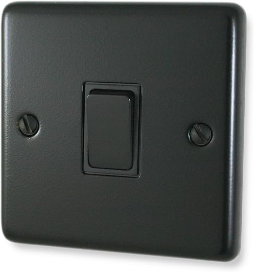 Matt Black Light Switch (1 Gang/Black Switch) CFB1B Amazon.co.uk