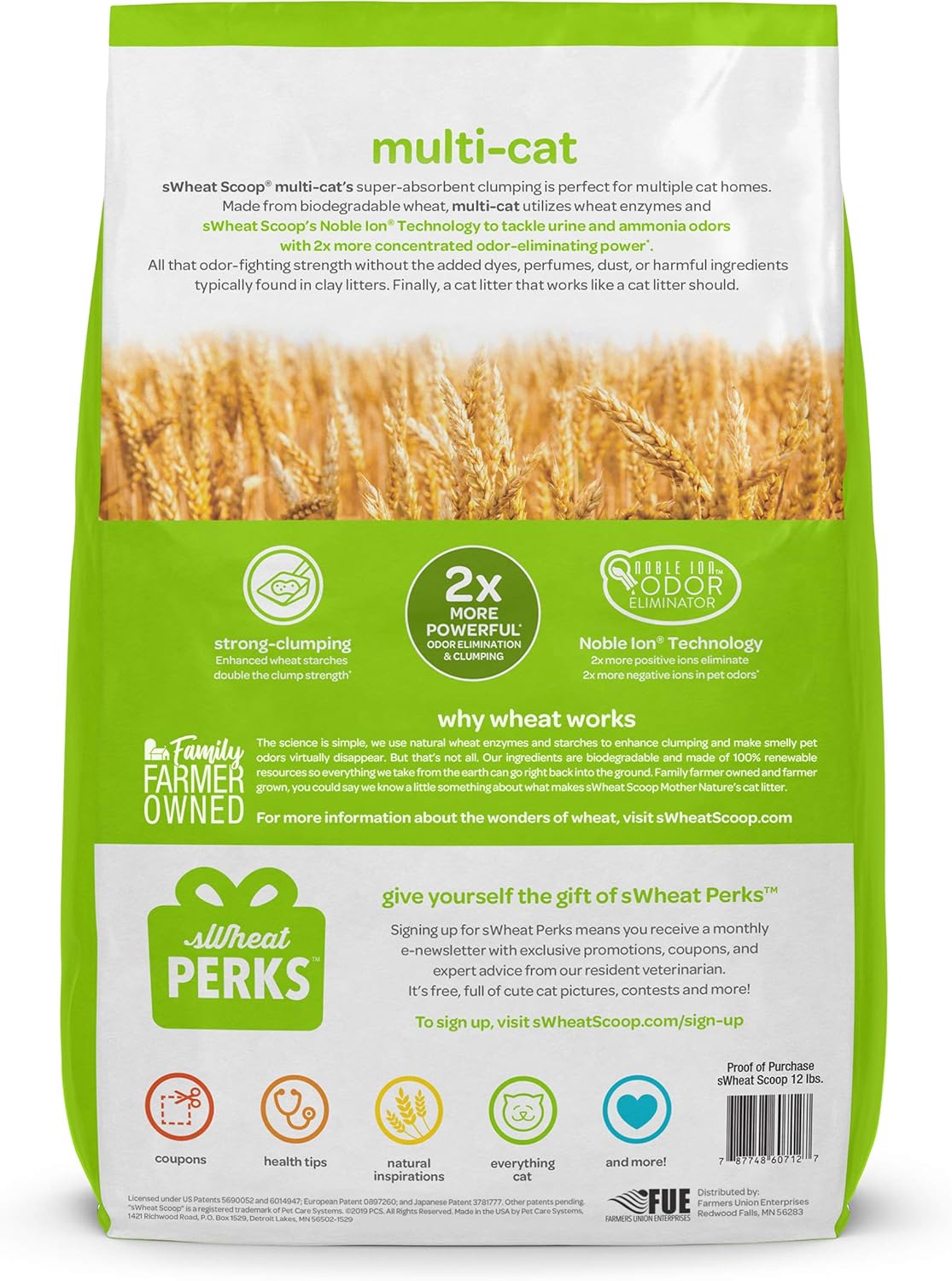 sWheat Scoop MultiCat Litter Litter & Housebreaking Pet Supplies