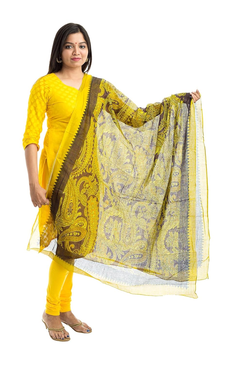 lodestone women's cotton dupatta (multi-coloured)