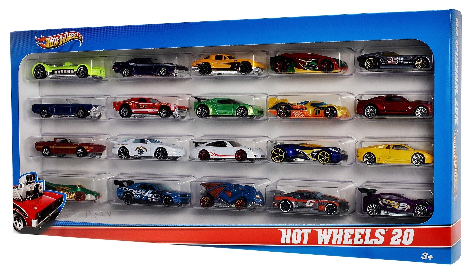 Hot Wheels 20Car Gift Pack Assorted 116 scale Toy Vehicles Great Gift