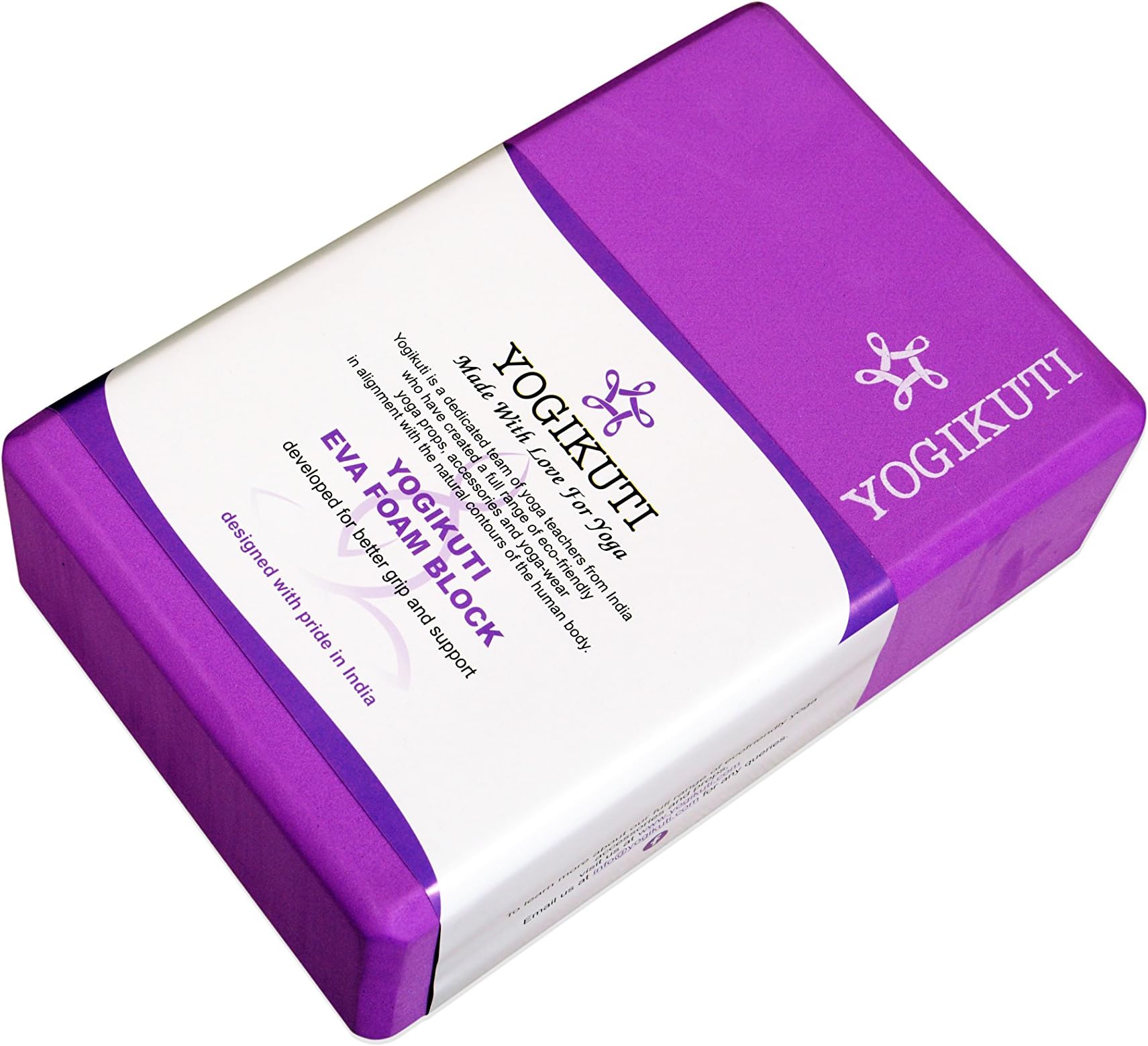 YOGIKUTI HIGH Density EVA Foam Yoga Block (Purple)