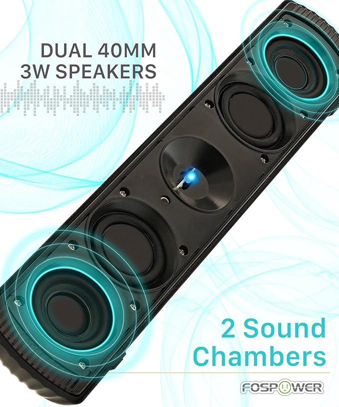 FosPower [BTS20 Altavoz portátil inalámbrico Bluetooth 3.0 ...