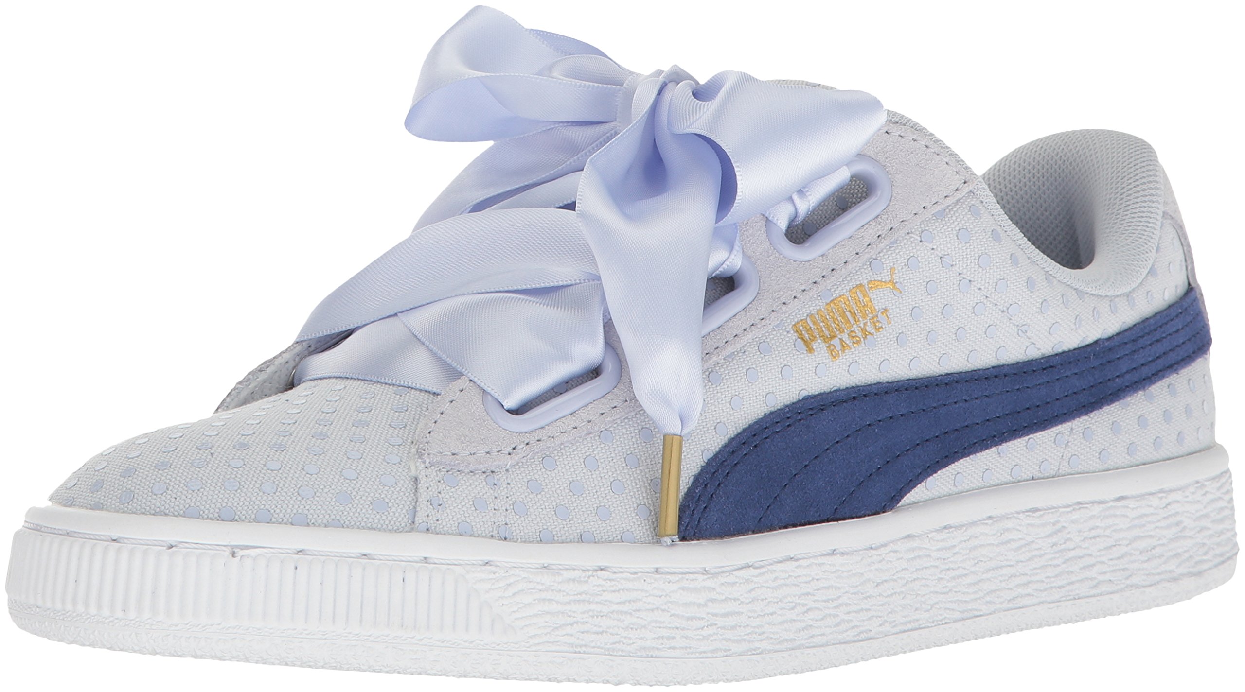 puma basket heart blue