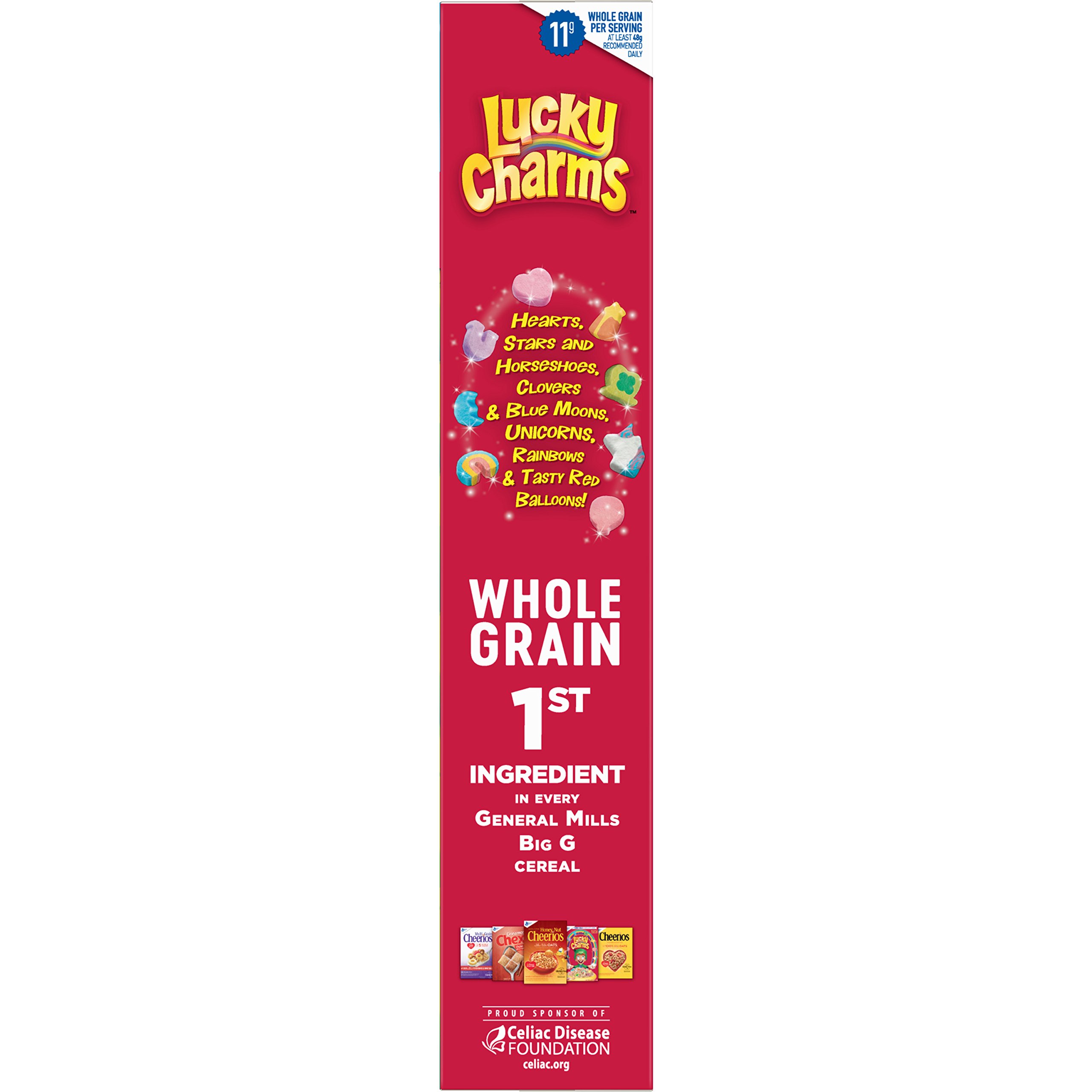 Lucky Charms, Marshmallow Cereal with Unicorns, Gluten Free, 20.5 oz