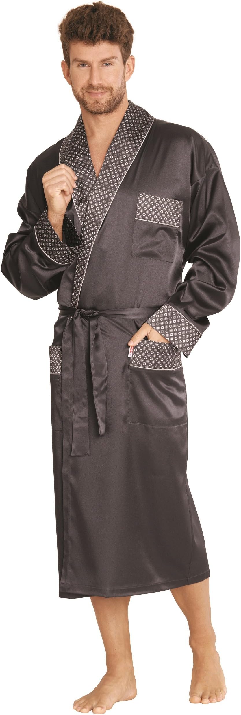 Forex Lingerie Elegant and High-Quality Men’s Silky Bathrobe in a Great Design