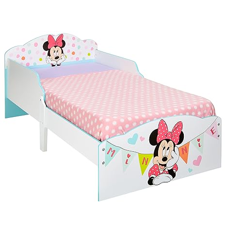 Minnie Mouse 454MTM Kleinkinderbett Holz Weiß 142 x 77 x 59 cm