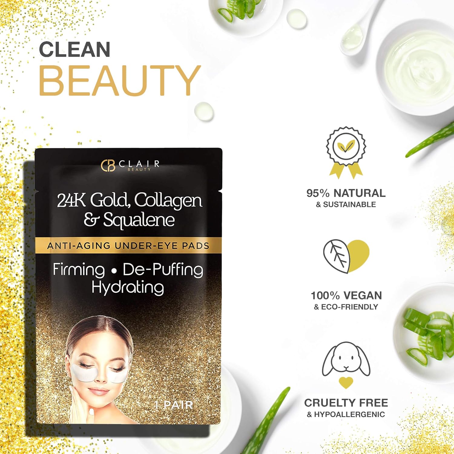 24k gold collagen & squalane eye serum