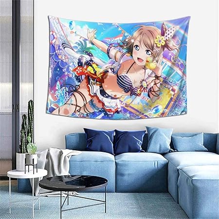 Amazon Co Jp ラブライブ スクスタ 渡辺曜 タペストリー 多機能 インテリア 壁掛け アニメ ウォールデコ リビングルーム 部屋 ベッドルーム 新居祝い 150 102cm Generic