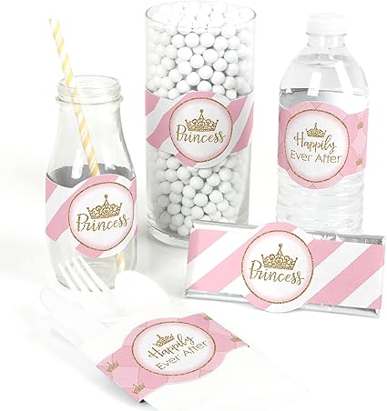 Amazon Com Little Princess Crown Diy Party Supplies Pink And