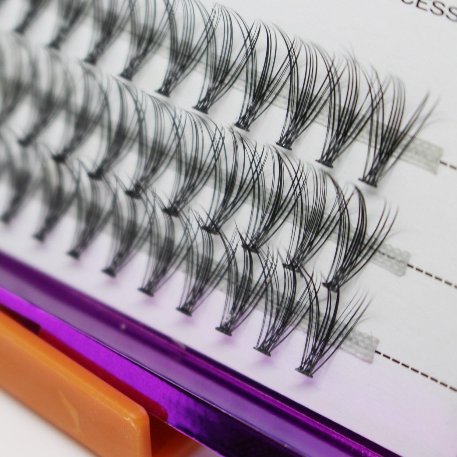 Golopoo New 4D 20 Roots 0.07mm C Handmade Grafting Super Soft Natural Thick Individual Eyelshes Long Cluster Eyelashes No Pain to the Eyes Faux Mink Individual Lashes Premade Volume Lash Fans (14mm)