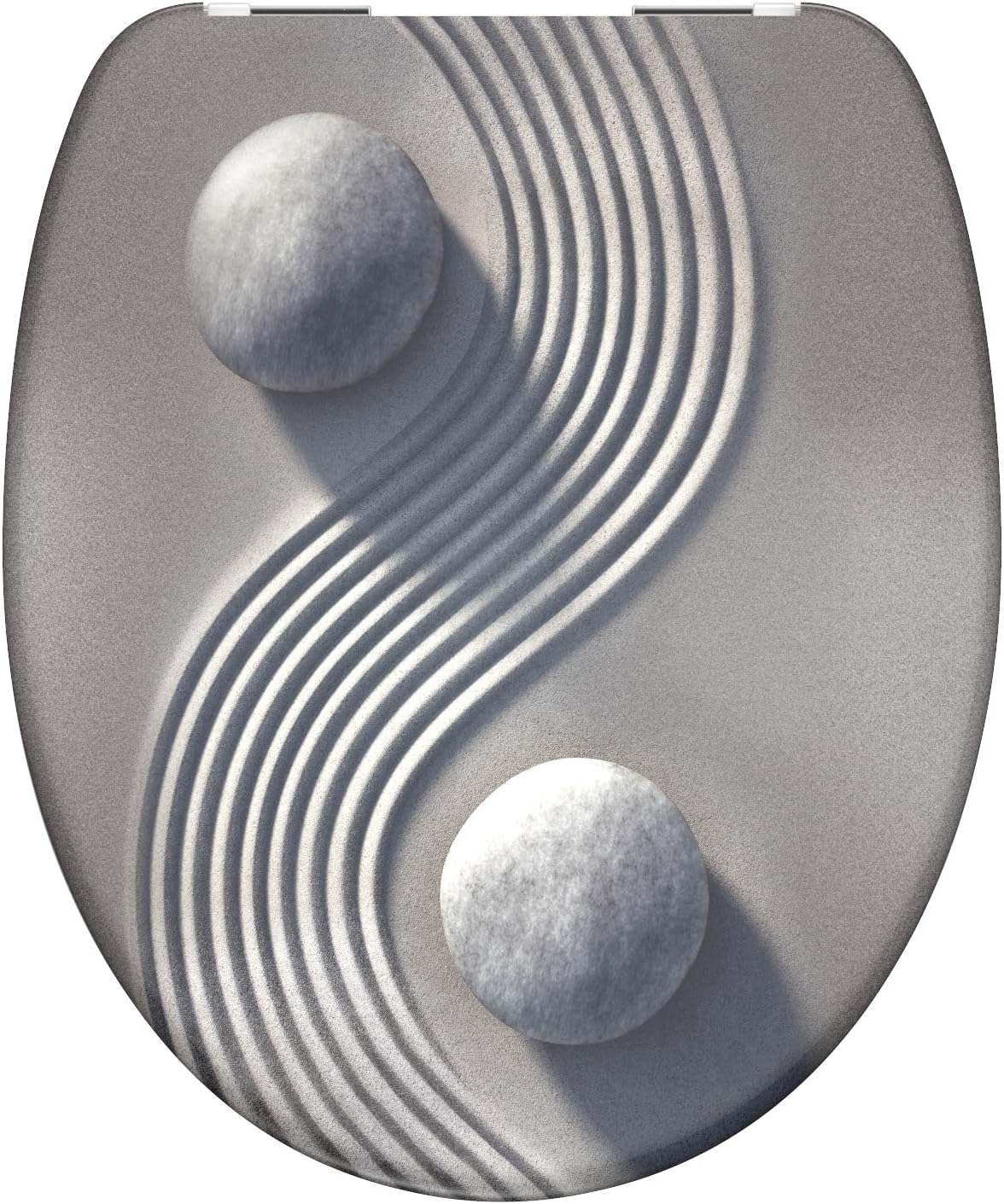 SCHÜTTE 82152 Duropl. Toilet seat with Soft-Close Design, Motiv, 37 cm x 45 cm