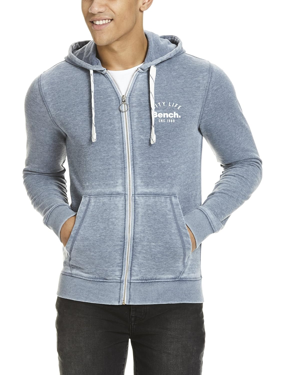 Bench Men's's Zip Sports Hoodie Bench Amazon.co.uk Clothing