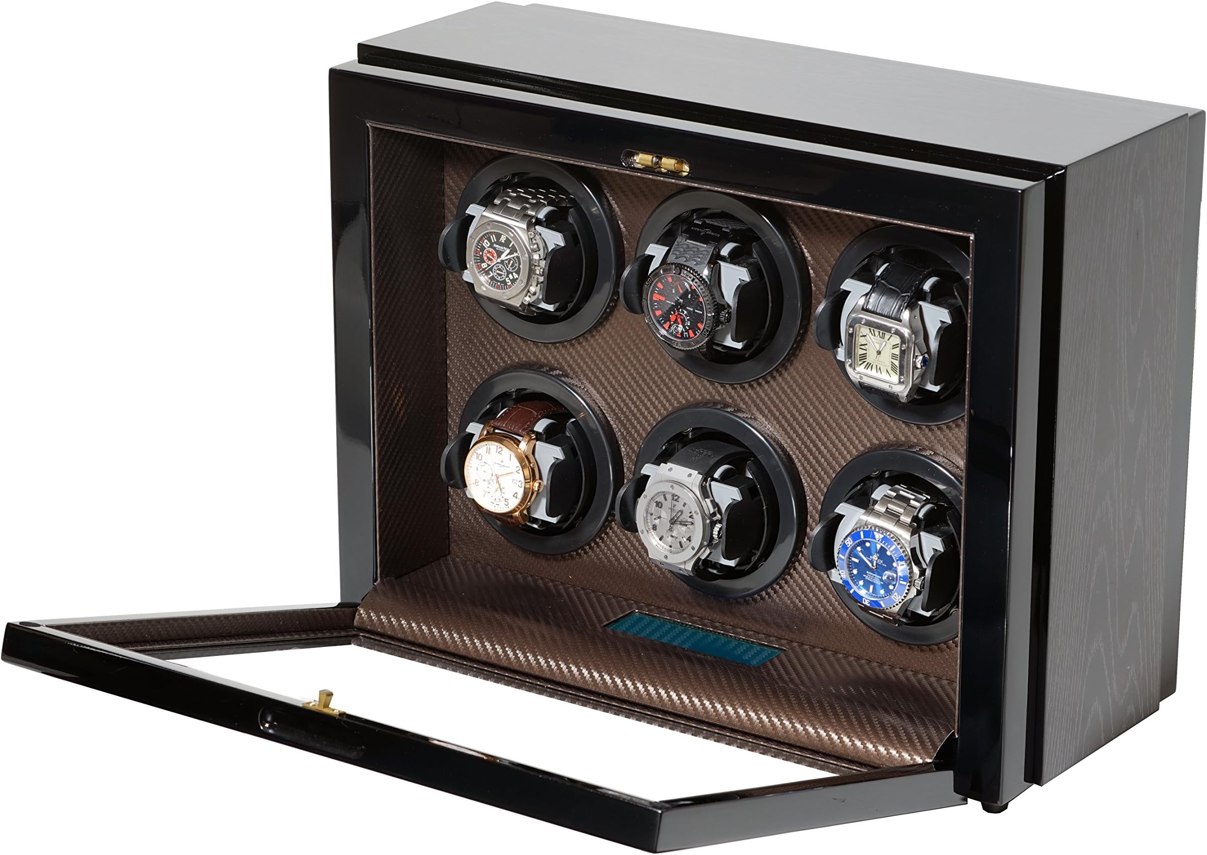 Automaric Watch Winder w/Touch LCD Digital Display for Self Winding Watches