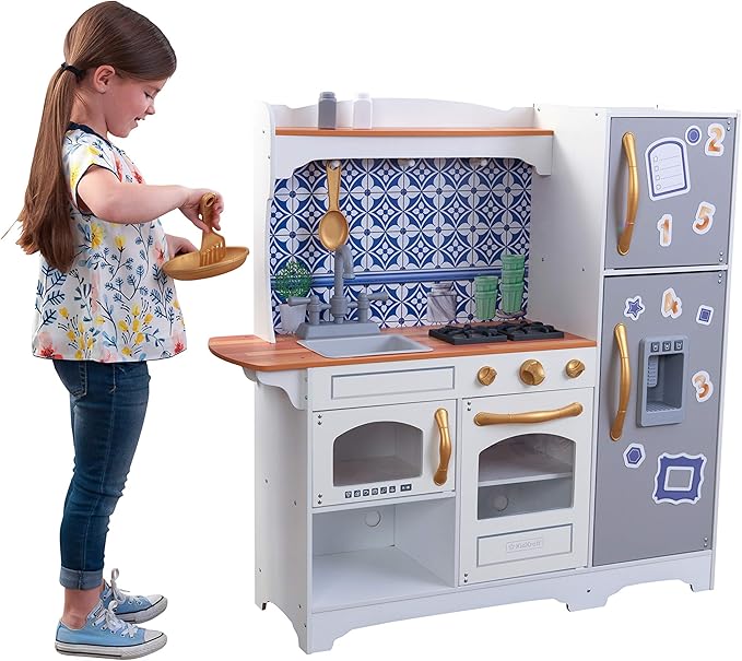 wooden magnetic play food