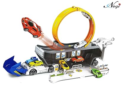 Negi Stunt and Go Truck with 3 Cars