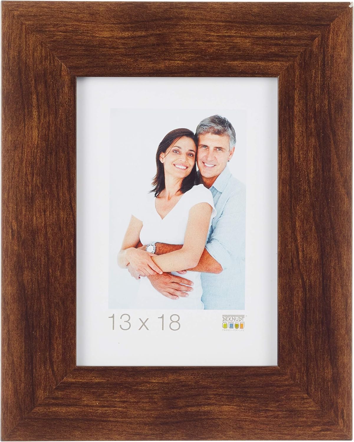 description wooden frame, brown 4.4cm wide material