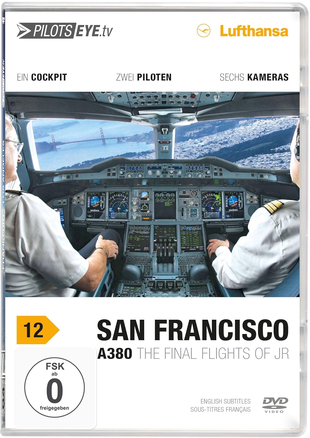 PilotsEYE.tv | SAN FRANCISCO A380 |:| DVD |:| Flightdeck LUFTHANSA | A380 | The final flights of JR | Bonus: Toulouse Simulator