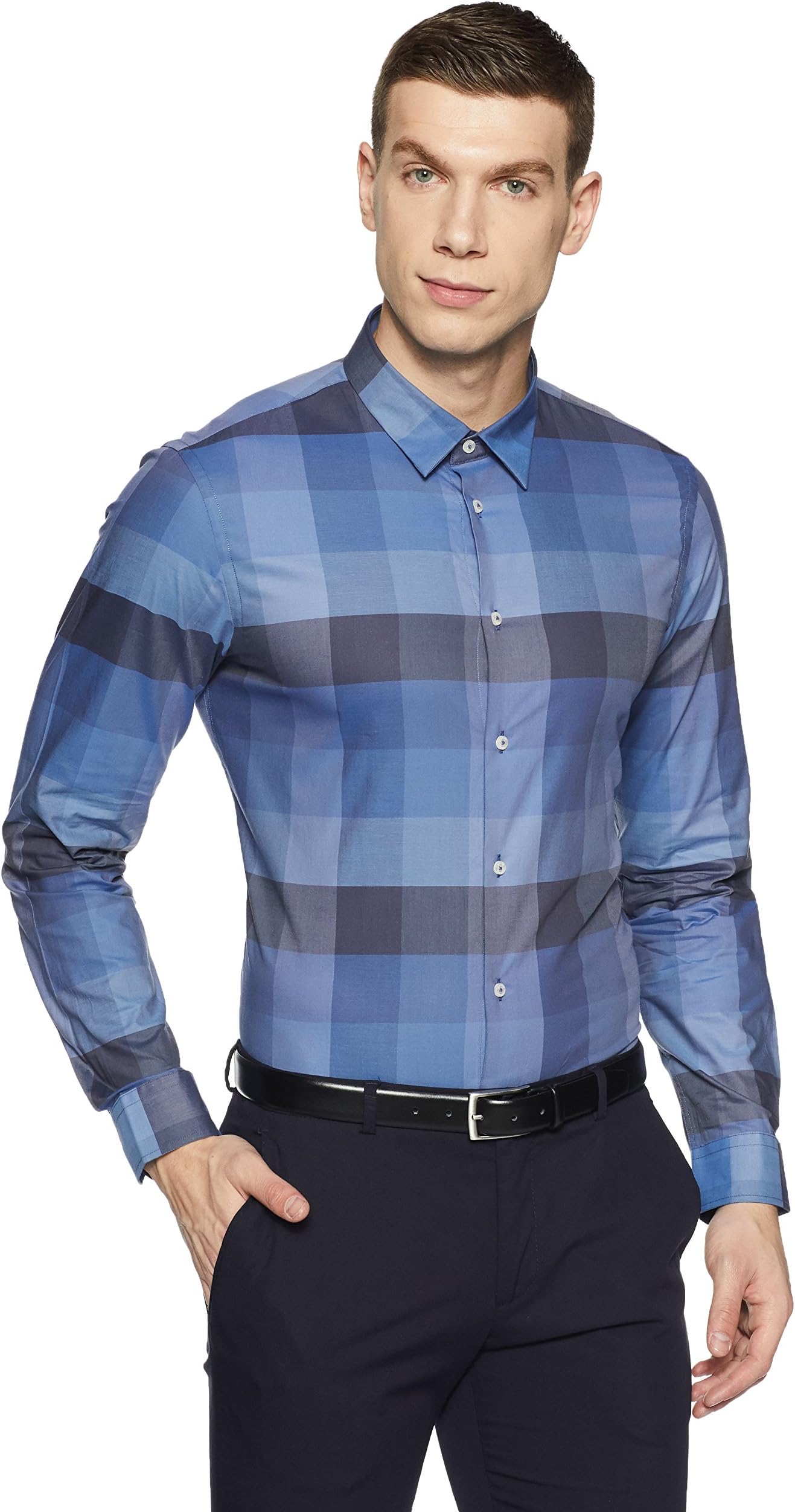 Arrow Newyork Men's Checkered Slim Fit Formal Shirt