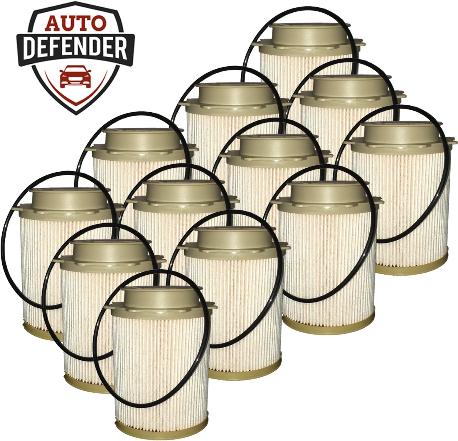 6.7L Cummins Fuel Filter Water Separator for 11-20, Ram 2500, 3500, 4500, 5500 Diesel Trucks - (12 pack)