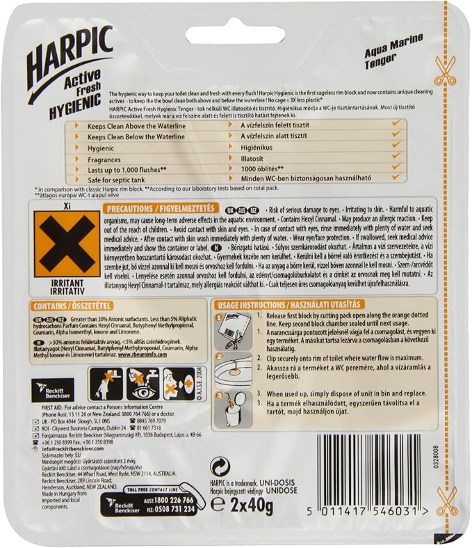 Harpic hygienic rim marine twin (5011417546031)
