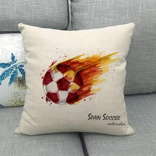 ACYKM Funda Cojine Funda Almohada Funda Almohada con diseño fútbol
