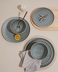 Pokini 24 Piece Dinnerware Sets for 8, Modern