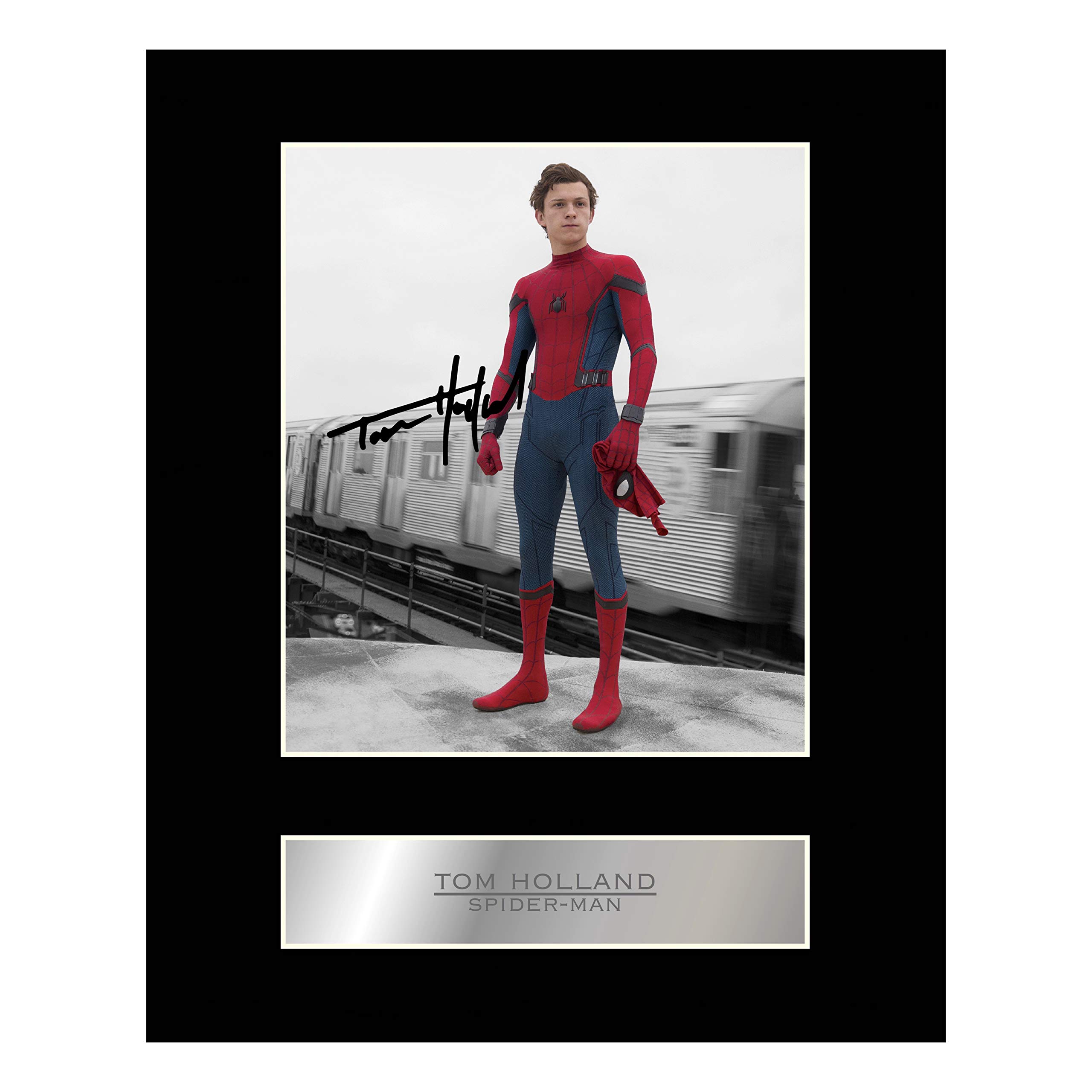 Iconic pics Tom Holland Spider-Man Signed Mounted Photo Display
