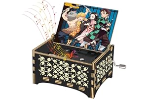 GORHPERD Demon Slayer Merch Music Box Gifts for Anime Fans | Demon Slayer Toy Hank Crank Music Box | Play Demon Slayer Theme Song | Anime Gifts for Sister/Daughter/Kids/Nephew/Niece.