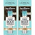 L’Oréal Paris Magic Root Permanent Hair Color, 10 Minute Hair Dye Kit to Rescue Roots with 100% Gray Hair Coverage, 4A Dark Ash Brown, 2 Pack (Packaging May Vary)