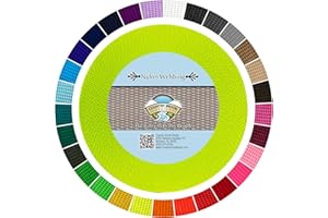 Country Brook Design - 3/8 Inch Heavy Duty 100% Real Nylon Webbing - 25+ Vibrant Colors (Hot Yellow, 10 Yards)