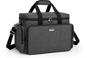 BAFASO Large Makeup Bag Cosmetic Bag with Removable Dividers, Travel Makeup Case Hair Bag Holds Cosmetics of Different Sizes 