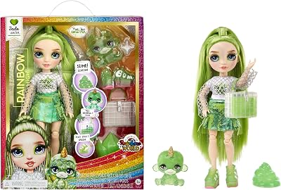 Rainbow High Jade Hunter Fashion Doll with Slime Kit and Magical Pet
