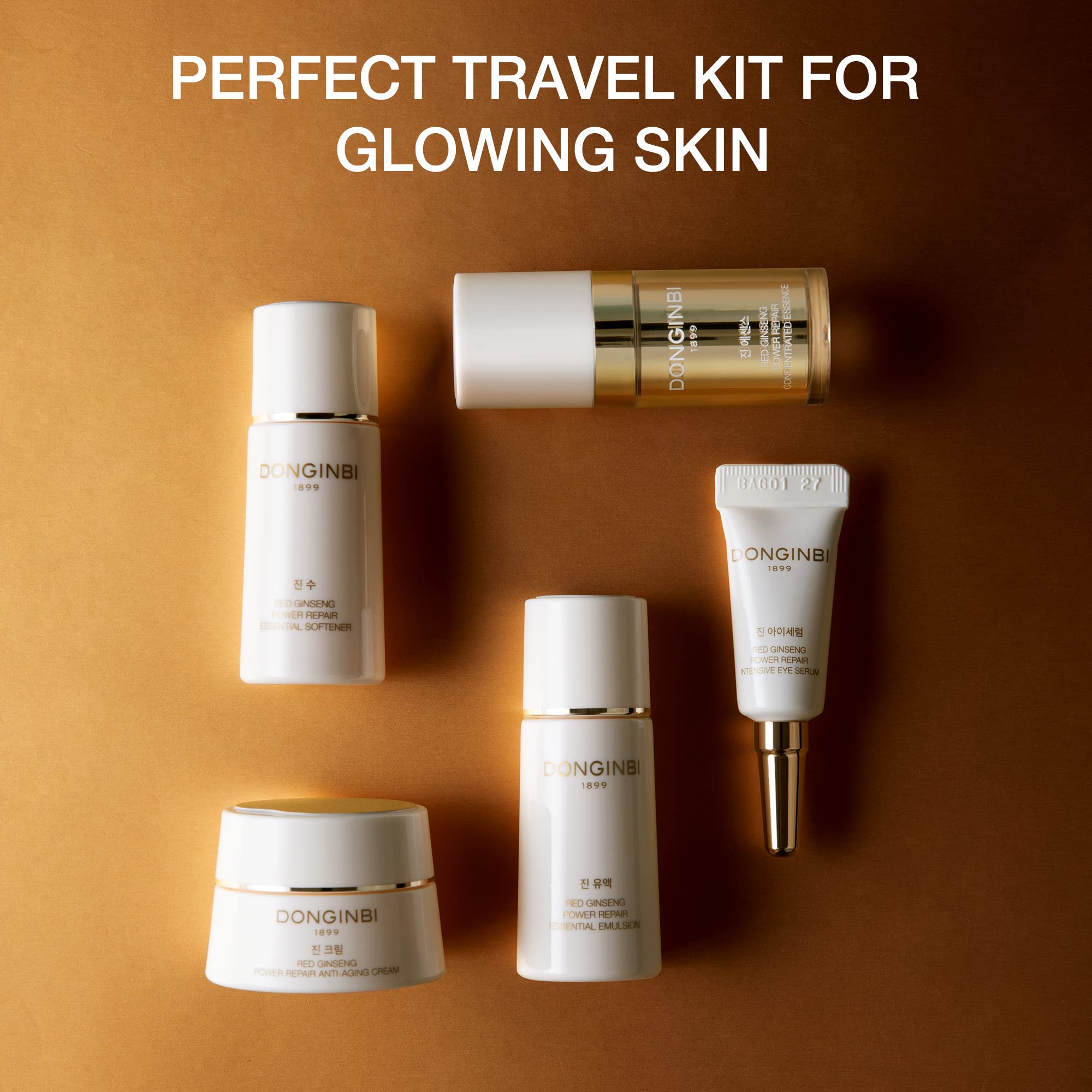 DONGINBI Power Repair Concentrated Essence Set, Hydrating and Anti-Aging, Firms & Lifts, Deep Moisturizing, Korean Ginseng Skin Care
