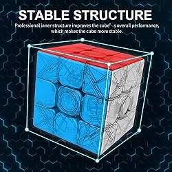 UUWEI 3x3x3 Speed Cube,Stickerless Magic