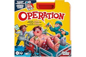 Operation Electronic Board Game with All-in-One Carrying Case | 2 Ways to Play | Ages 6+ | 1+ Players | 10 Mins. | Fun Kids G
