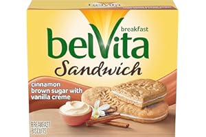 NABISCO BELVITA belVita Breakfast Biscuit Sandwiches, Cinnamon Brown Sugar & Vanilla Creme Flavor, 5 Packs (2 Biscuit Sandwiches Per Pack) - SET OF 3