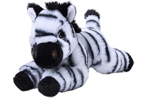 Wild Republic EcoKins Mini Zebra Stuffed Animal 8 inch, Eco Friendly Gifts for Kids, Plush Toy, Handcrafted Using 7 Recycled Plastic Water Bottles, 24810