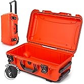 NANUK 935 Hard Case – Waterproof Equipment Case with Wheels, 22” x 14” x 9” – Dustproof and Impact Resistant, Airline Carry-On Approved – Orange