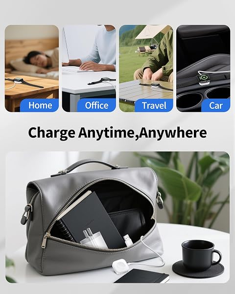 MAGNETIC CHARGING CABLE FOR APPLE WATCH CHARGER, DUAL USB CHARGER BLOCK & 3FT PORTABLE I WATCHED TRAVEL CHARGER ACCESSORIES WIRELESS CHARGING CABLE CORD FOR IWATCH SERIES ULTRA/10/9/8/7/SE2/SE/6/5/4/3