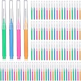 Patelai 100 Pcs Braces Dental Brushes,Bright Colors,Multiple Sizes | Interdental Toothpick Bristle Dental Picks for Cleaner Tooth Flossing Head Oral Hygiene Flosser Toothpick Cleaners Tooth Tool