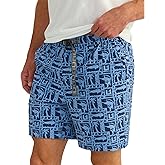 HUK Mens Creekbed Printed Water Shorts, Lightweight, Quick-Dry Swim Shorts