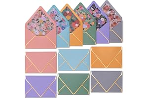 4x6 Envelopes for Invitations, 30-Pack A4 Colored Envelopes for 4x6 Cards, for Weddings, Baby Showers, Birthdays, The Softblo